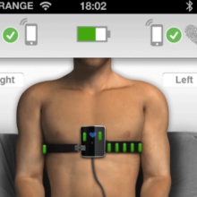 Another device that fits the definition of mHealth is the Smartheart, manufactured by SHL Telemedicine. Smartheart allows smartphone users to perform hospital-grade ECGs and transmit the data in real time. (Graphic by SHL Telemedicine.)