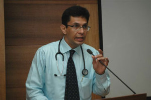 Pictured above is Dr. Zarir Udwadia, a physician practicing in Mumbai, India. Last December, he discovered the first confirmed case of a new drug-resistant strain of Tuberculosis. Now healthcare policymakers in India have declared a program to develop a nationwide network of medical laboratories that can accurately detect drug-resistant strains of TB.  (Photo copyright drzarirudwadia.com.)