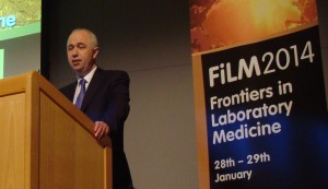 In his opening remarks, Dr. Eric Kilpatrick, President of the Association for Clinical Biochemistry, told the attendees at this week’s Frontiers in Laboratory Medicine (FiLM) conference that pathology laboratories in the United Kingdom should expect to see a variety of new diagnostic technologies become important tools in clinical diagnostics. This year’s FiLM conference took place in Birmingham, England on January 28 and 29, 2014.