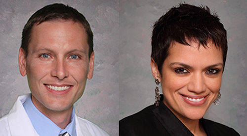 “This study, if validated, could have major implications for infection control,” study authors, Blake Buchan, PhD (left), and Silvia Munoz-Price, MD, PhD (right), stated in the press release. “If sinks next to toilets are indeed a reservoir for KPC, additional interventions—such as modified hand hygiene practices and sink disinfection protocols—may be needed to stem the risk of transmission among healthcare providers and patients alike.” (Photos copyright: Medical College of Wisconsin.)